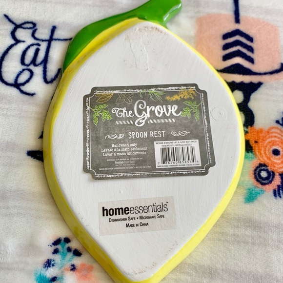 1 LEFT! 🍋 Ceramic Yellow Lemon Kitchen Spoon Rest - Picture 4 of 6